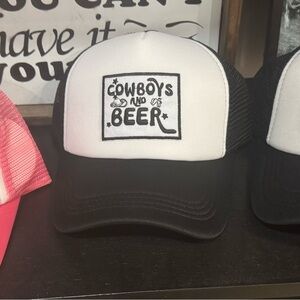 Black and White Trucker Hat